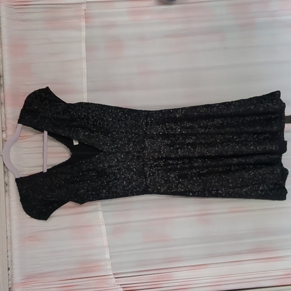 Black sequin Dress the Population, small NWOT